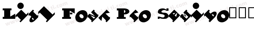 Lidl Font Pro Semibo字体转换